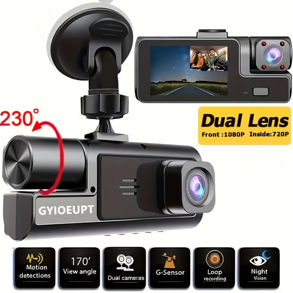 Dashcam Double Caméra Avant/Arrière Full HD | Prix au Maroc | R-PHONE
