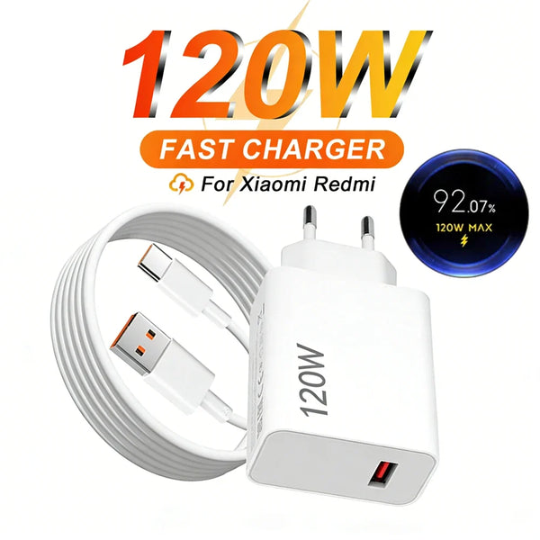 Chargeur Rapide 120W Turbo Charge | Prix au Maroc | R-PHONE